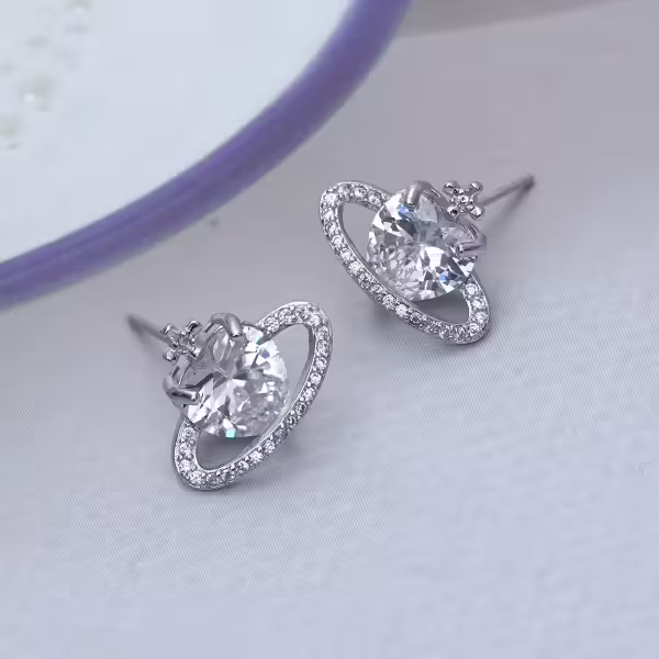 925銀針&times;愛心星球&times;耳環