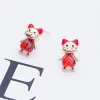 紅心萌牛&times;吊墜耳環-第4張