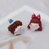 男孩女孩吹泡泡&times;不對稱吊墜耳環-第4張