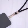 可調節雙環×金色×黑色布滌綸繩×手機斜背雙勾掛繩×金黑色-第3張