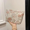 花朵刺繡奶油包×化妝包×粉紅-第2張