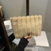 毛絨絨條紋×化妝包×卡其-第3張