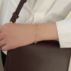 316鋼飾×羅馬數字圓鑽 ×手鍊×金色-第6張