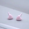 小愛心×陶瓷×養耳棒×二套件耳環組×粉紅-第3張