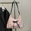 甜心蝴蝶結抓皺感×變形後背包×粉紅-第5張