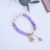 紫琉璃福袋流蘇×固定式串珠手鍊-第2張