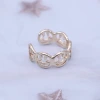 笑臉排列鏤空晶鑽×開口戒指×共二色-第4張
