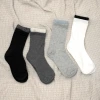 假兩件包邊×中筒襪×四雙套件襪子組-第1張