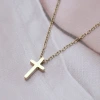 316鋼飾×十字架×項鍊×金色-第1張