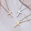 316鋼飾&times;十字架&times;項鍊&times;銀色-第5張