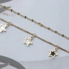 316鋼飾×星白星星×雙層手鍊/腳鍊×金色-第4張
