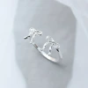 925銀飾×芭蕾風蝴蝶結×開口戒指-第3張
