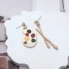 小畫家×不對稱吊墜耳環-第2張