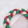 三色麻花辮×手機腕帶掛繩×紅綠橘-第3張