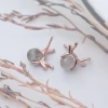 小鹿灰晶&times;耳環-第3張