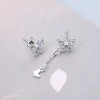 925銀針×蝴蝶彩晶×不對稱耳環-第5張