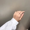金色三角幾何×四套件戒指組-第6張
