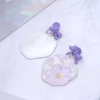紫花蝴蝶結×U型耳夾-第4張