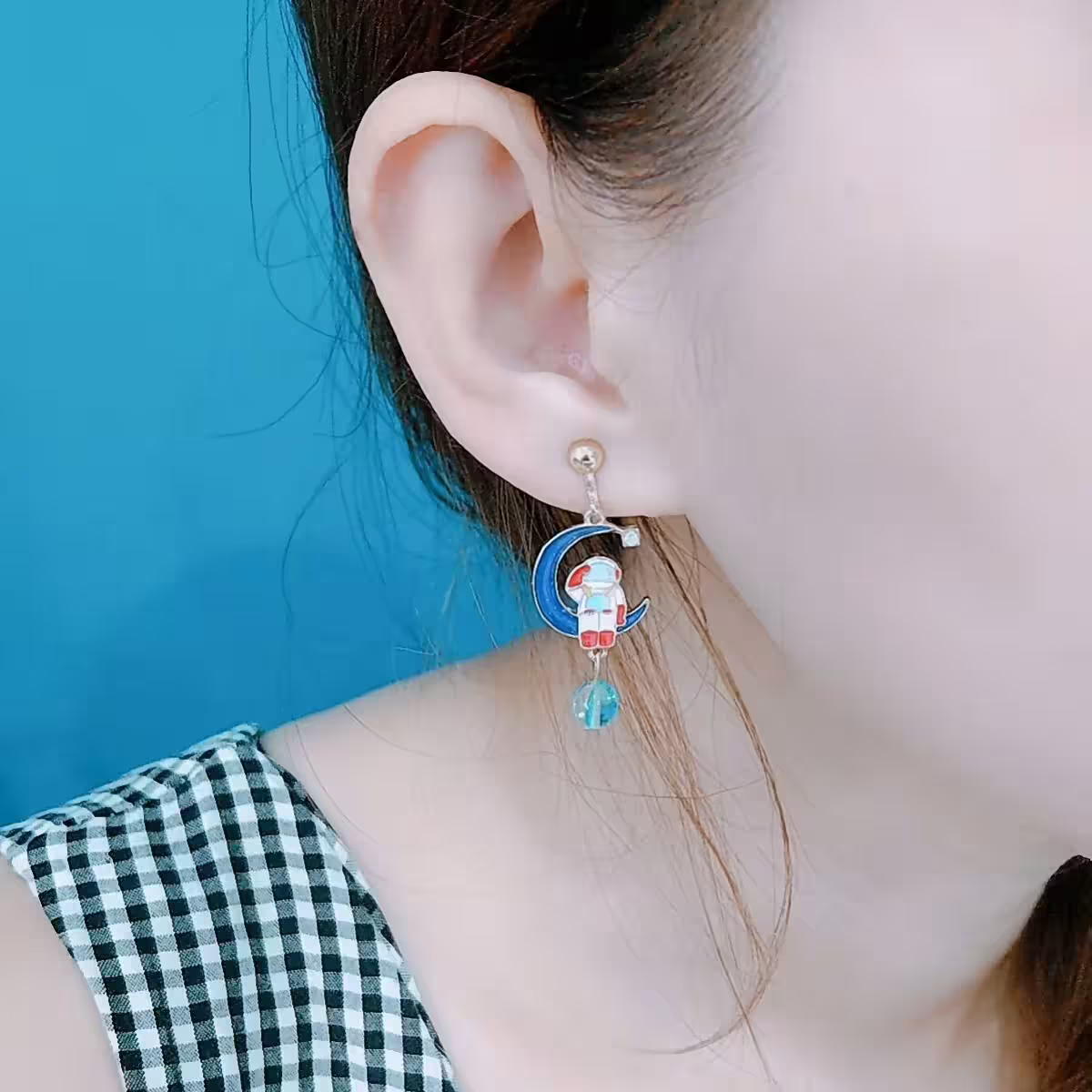 月亮上的太空人×不對稱吊墜耳環-第6張