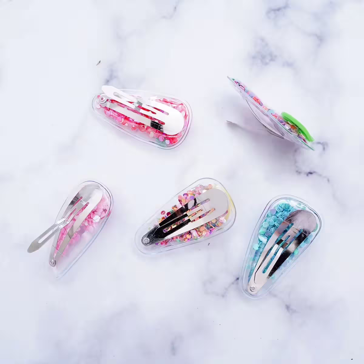 水果透明亮片&times;五套件BB髮夾組-第4張