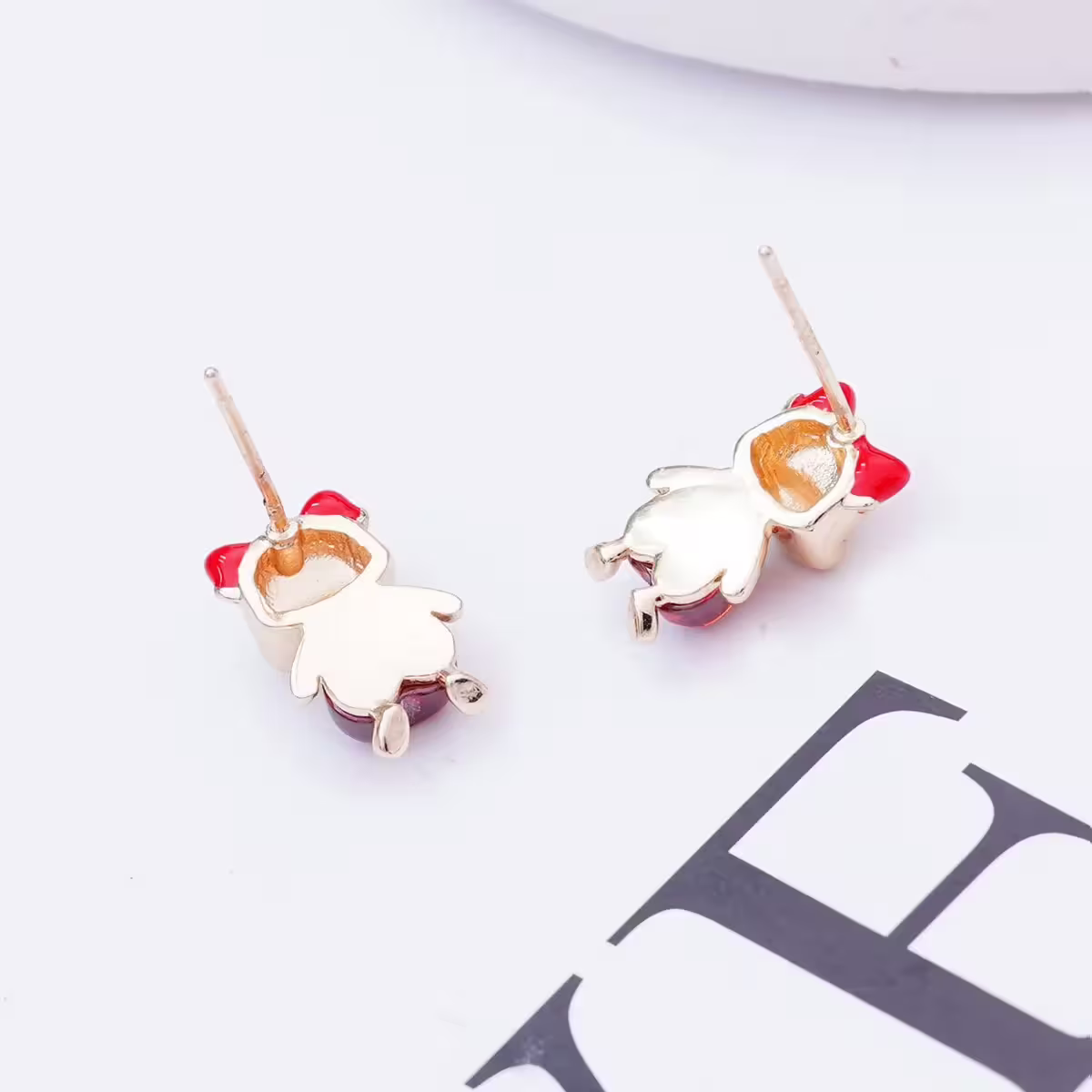 紅心萌牛&times;吊墜耳環-第5張