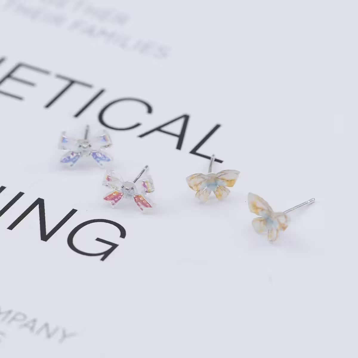 小巧蝴蝶星月愛心 ×六套件耳環組-第3張