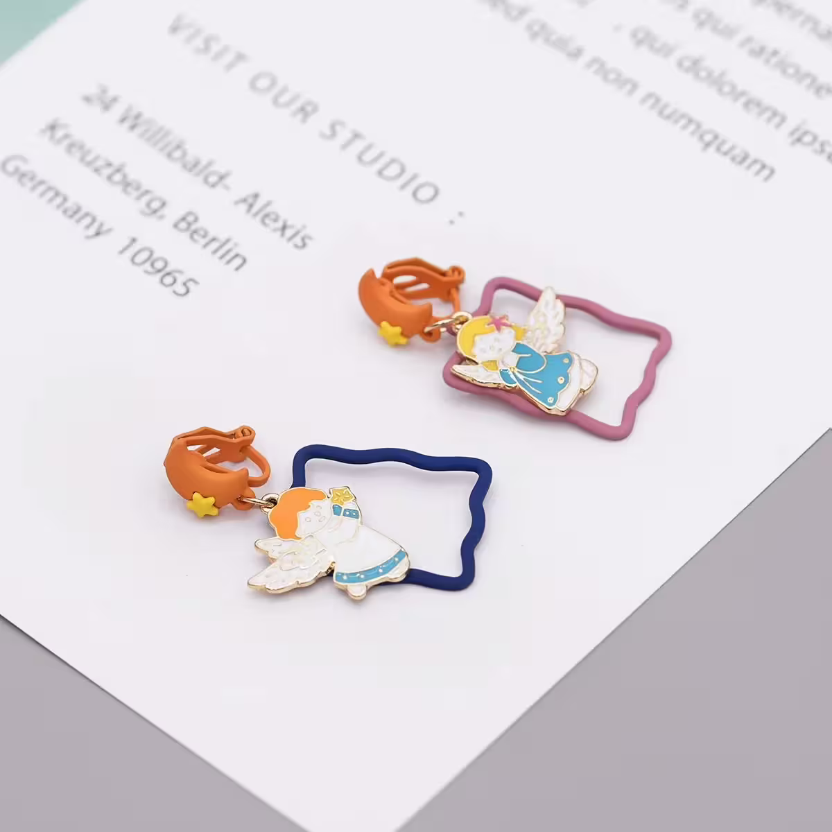 守護天使&times;不對稱三角耳夾-第3張