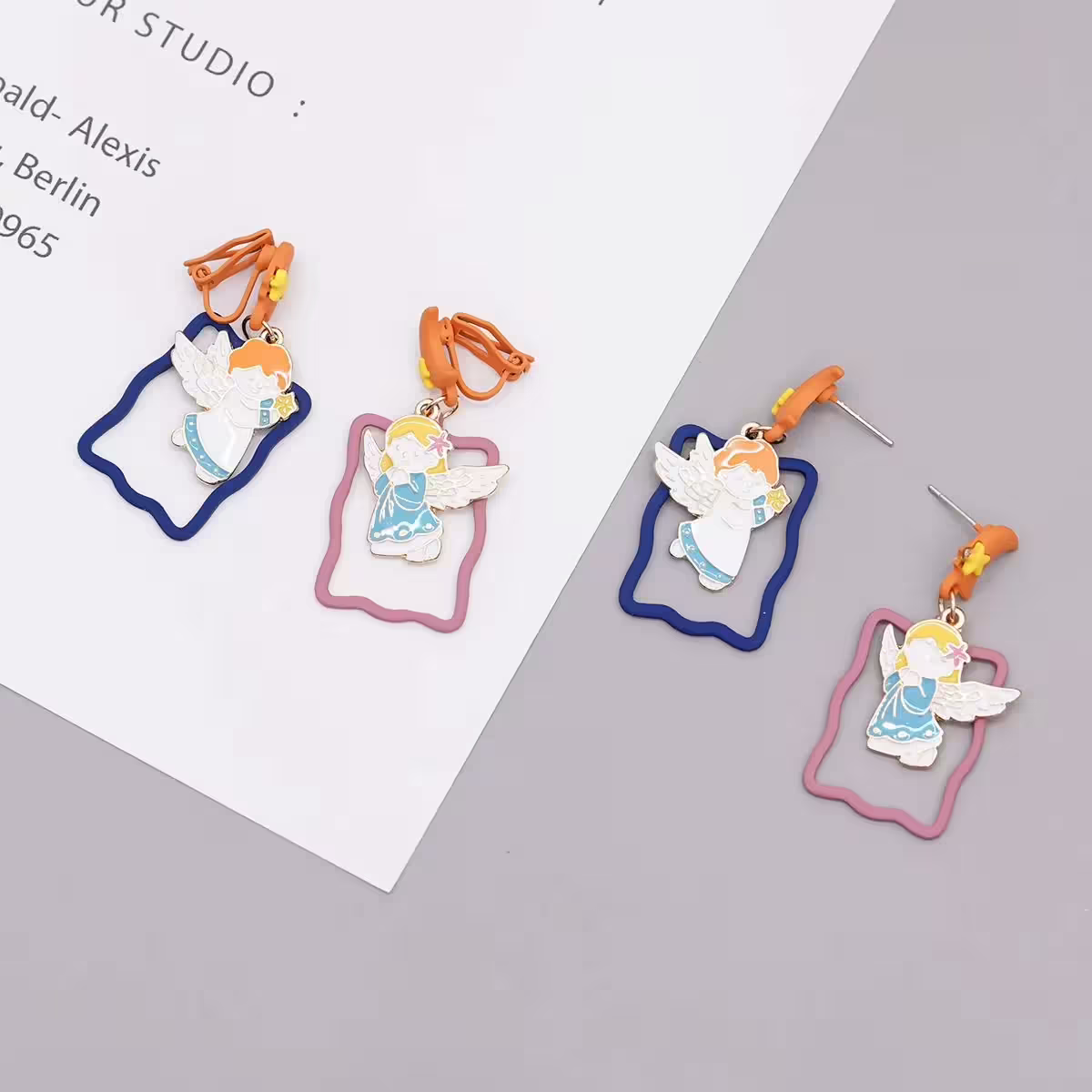 守護天使&times;不對稱三角耳夾-第4張