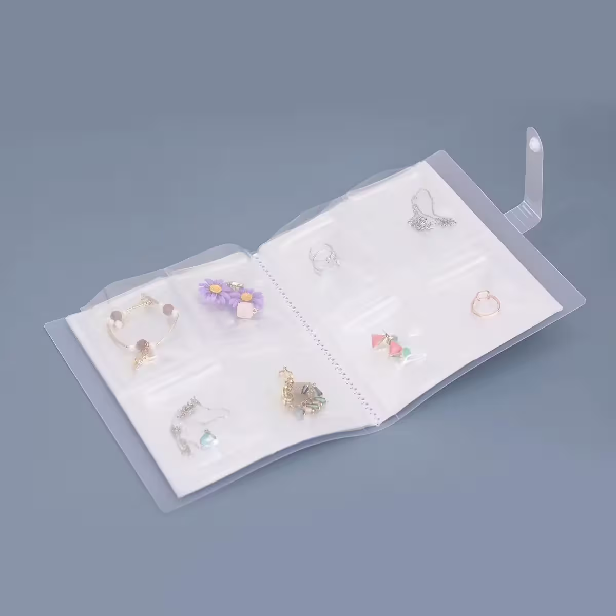 首飾書頁收納冊×160位四宮格×1入（不含夾鍊袋/飾品）-第1張