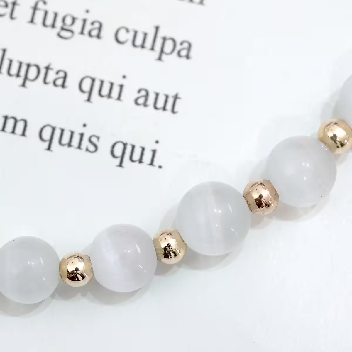 貓眼石貝殼珍珠&times;腳鍊-第3張