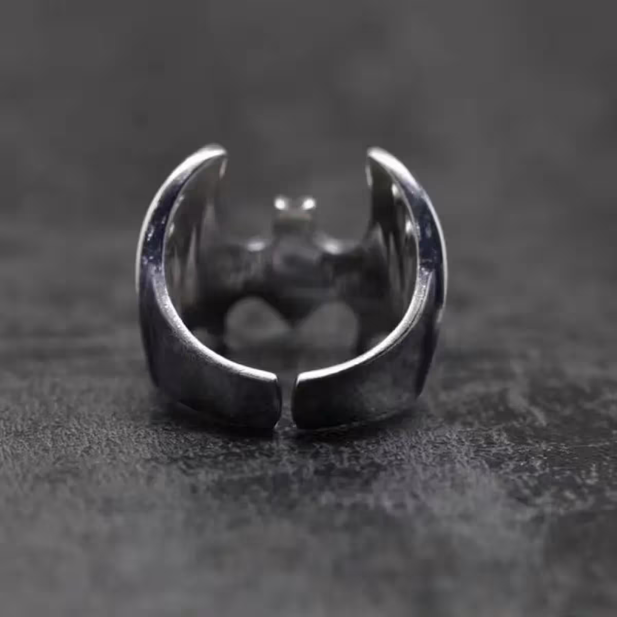 美式×復古×蝙蝠展翼×開口戒指-第3張