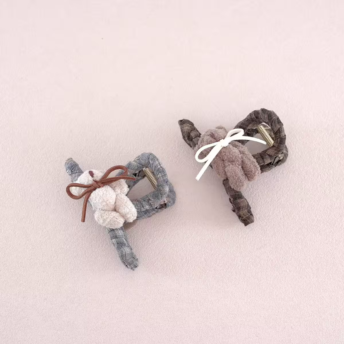 菱格小熊×鯊魚夾×共 二色-第1張