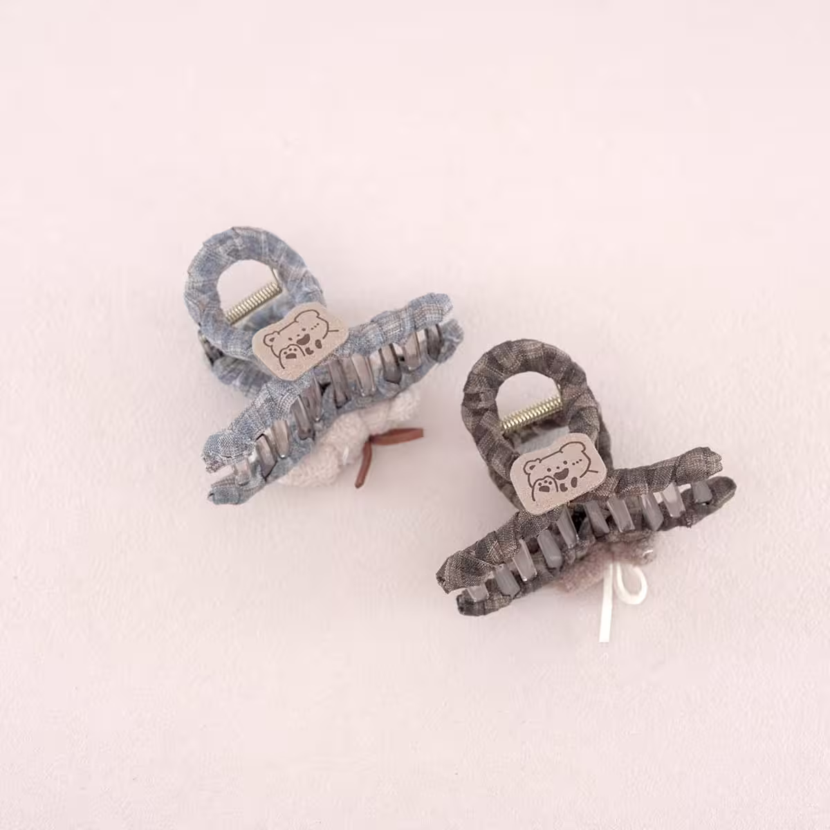 菱格小熊×鯊魚夾×共 二色-第3張