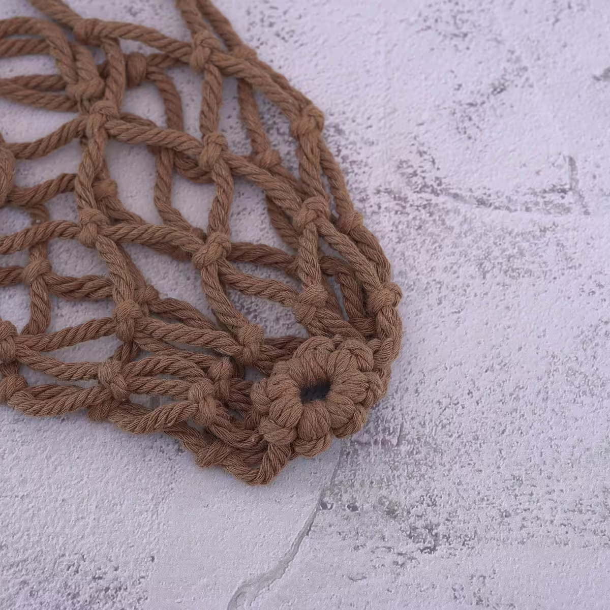 素色鏤空網編×飲料水瓶提袋×棕咖-第3張