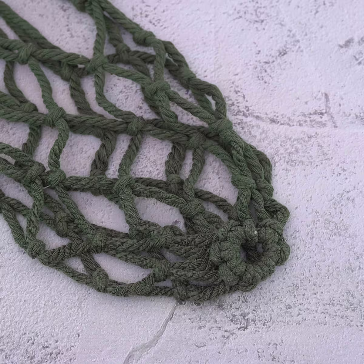 素色鏤空網編×飲料水瓶提袋×綠色-第3張