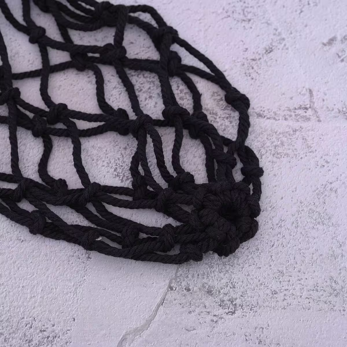 素色鏤空網編×飲料水瓶提袋×黑色-第3張