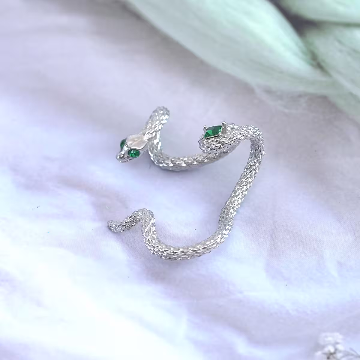 綠眼纏繞小蛇×右耳單邊耳掛-第2張