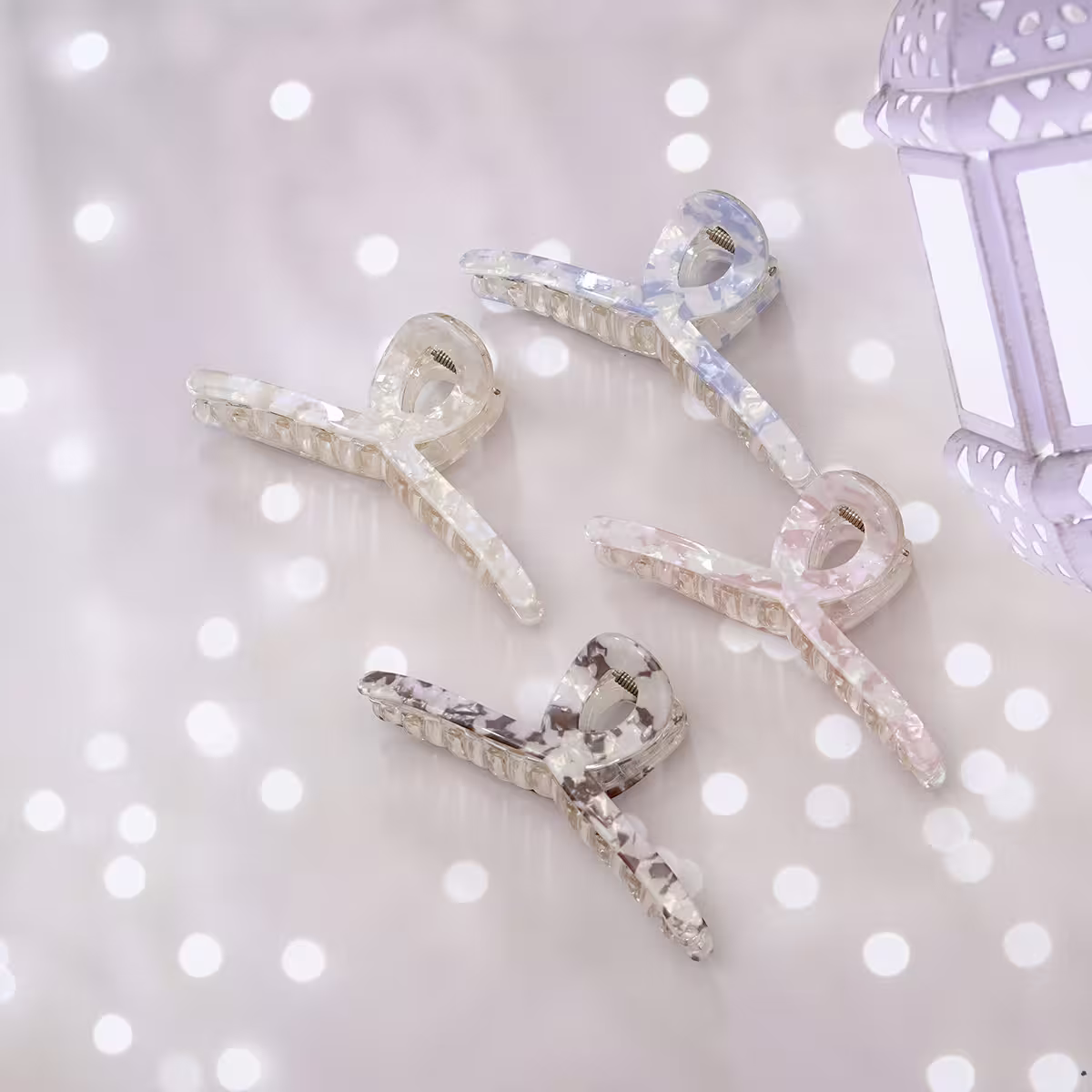 光炫斑斕醋酸×鯊魚夾×共四色-第1張