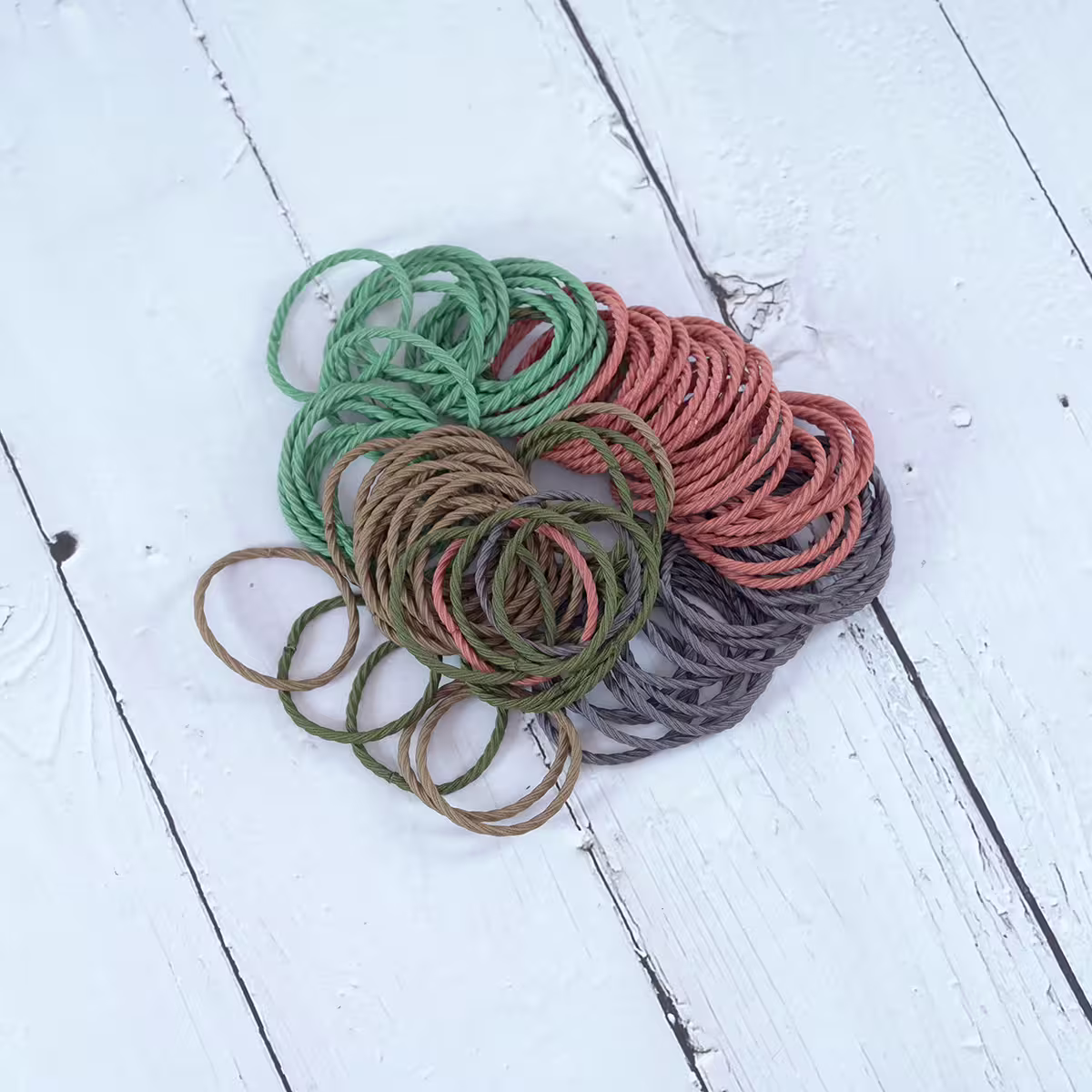 罐裝高彈力螺旋髮繩×100入髮束組×共五色-第4張