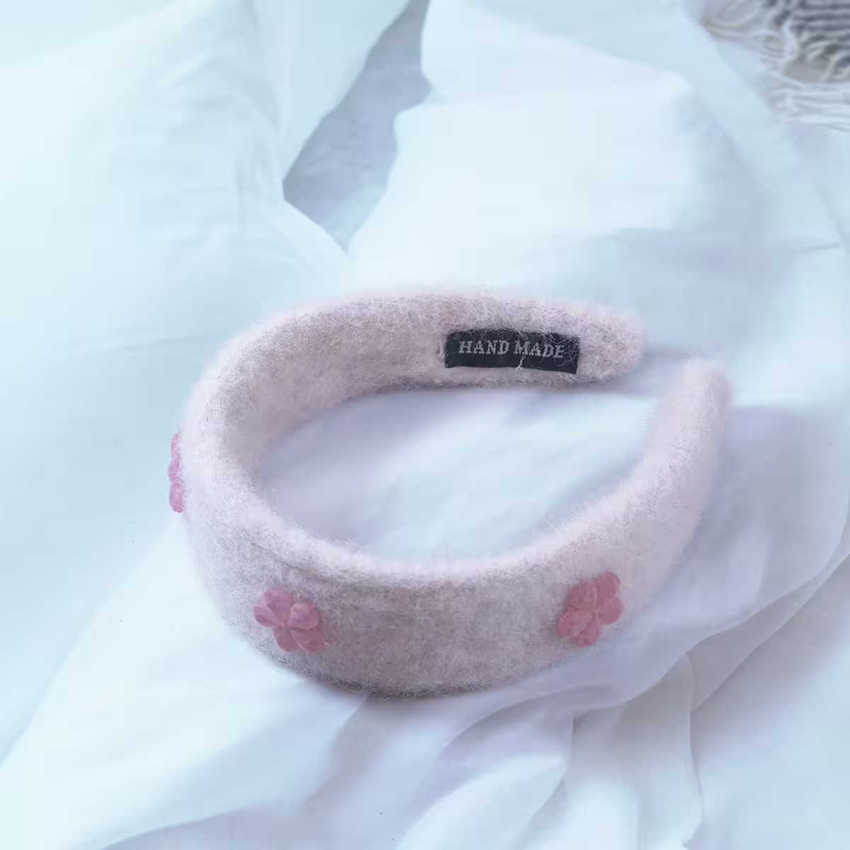 花朵軟糖羊毛氈×髮箍×共二色-第3張