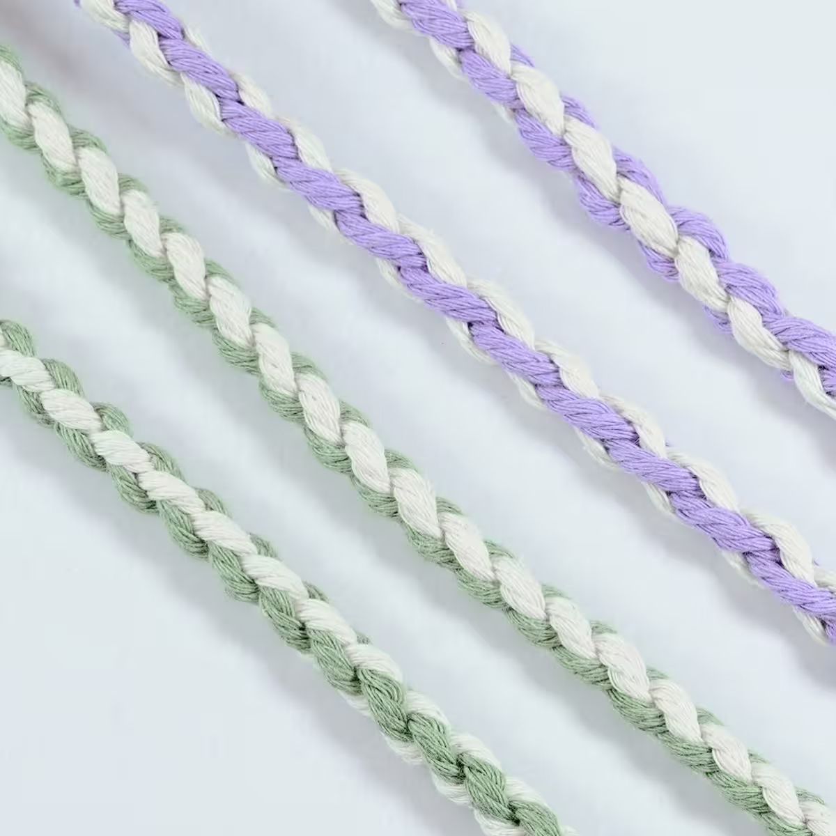 粗麻辮小花朵×手機斜背雙勾掛繩×綠粉-第5張