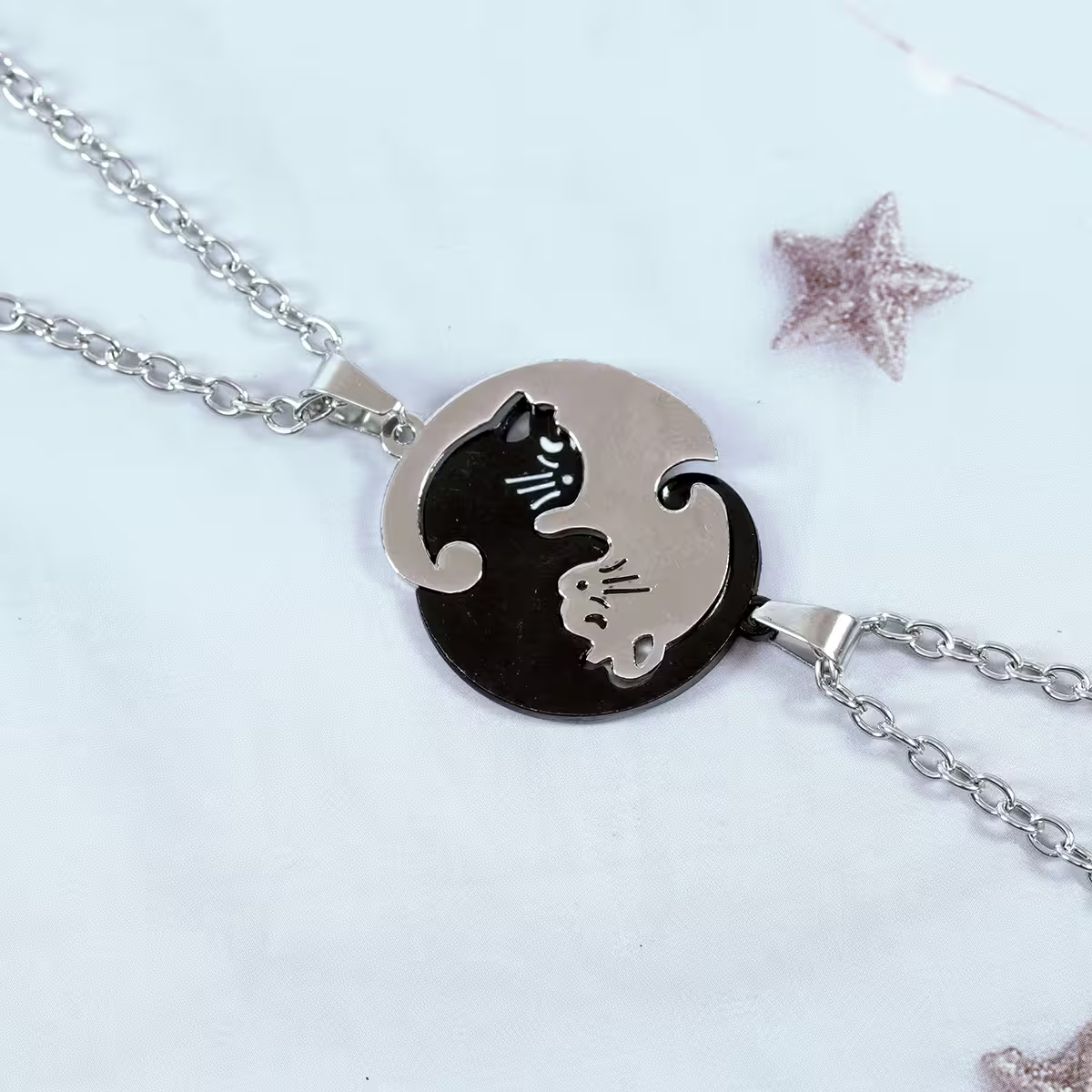 316鋼飾×抱團取暖×閨蜜情侶項鍊組-第1張