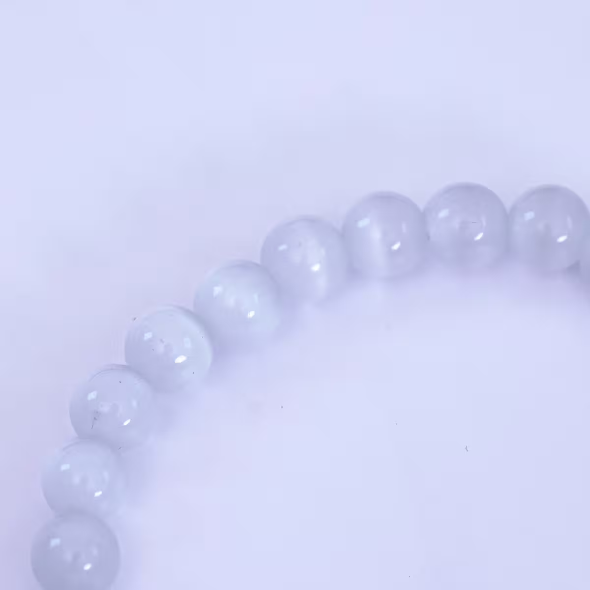 白琉璃一抹青×固定式串珠手鍊-第5張