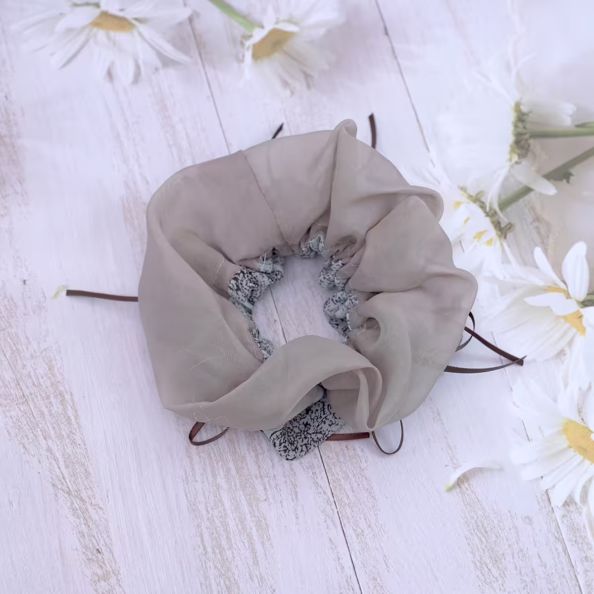 古典圖騰雙層薄紗×大腸髮束-第2張