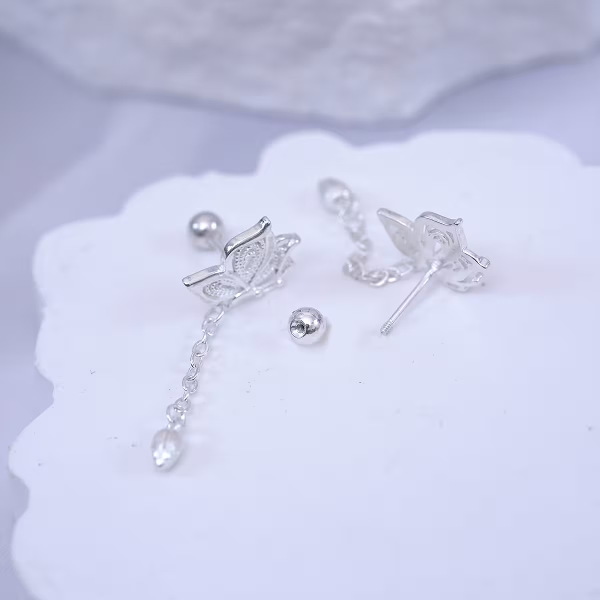 925耳針&times;蝴蝶流蘇&times;轉珠耳環-第3張