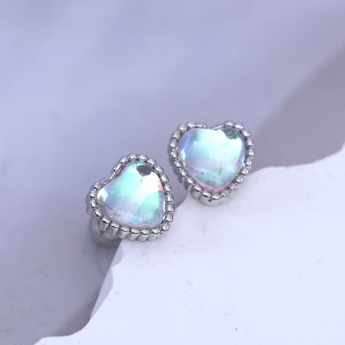 愛心月光×轉珠耳環-第1張