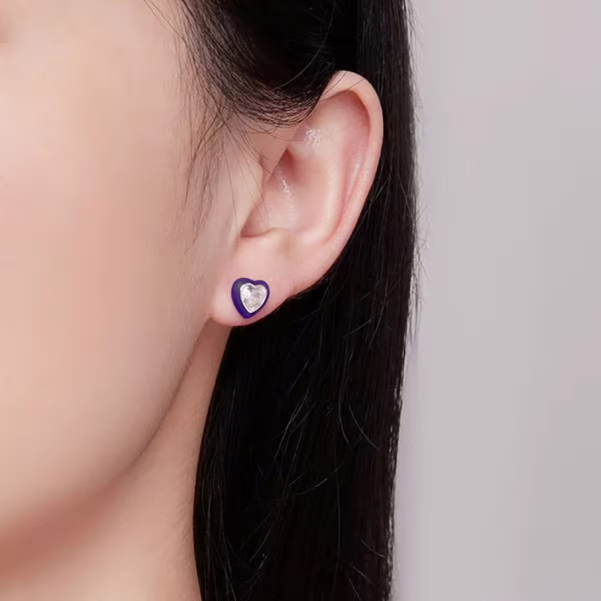 紫心晶鑽×轉珠耳環-第6張