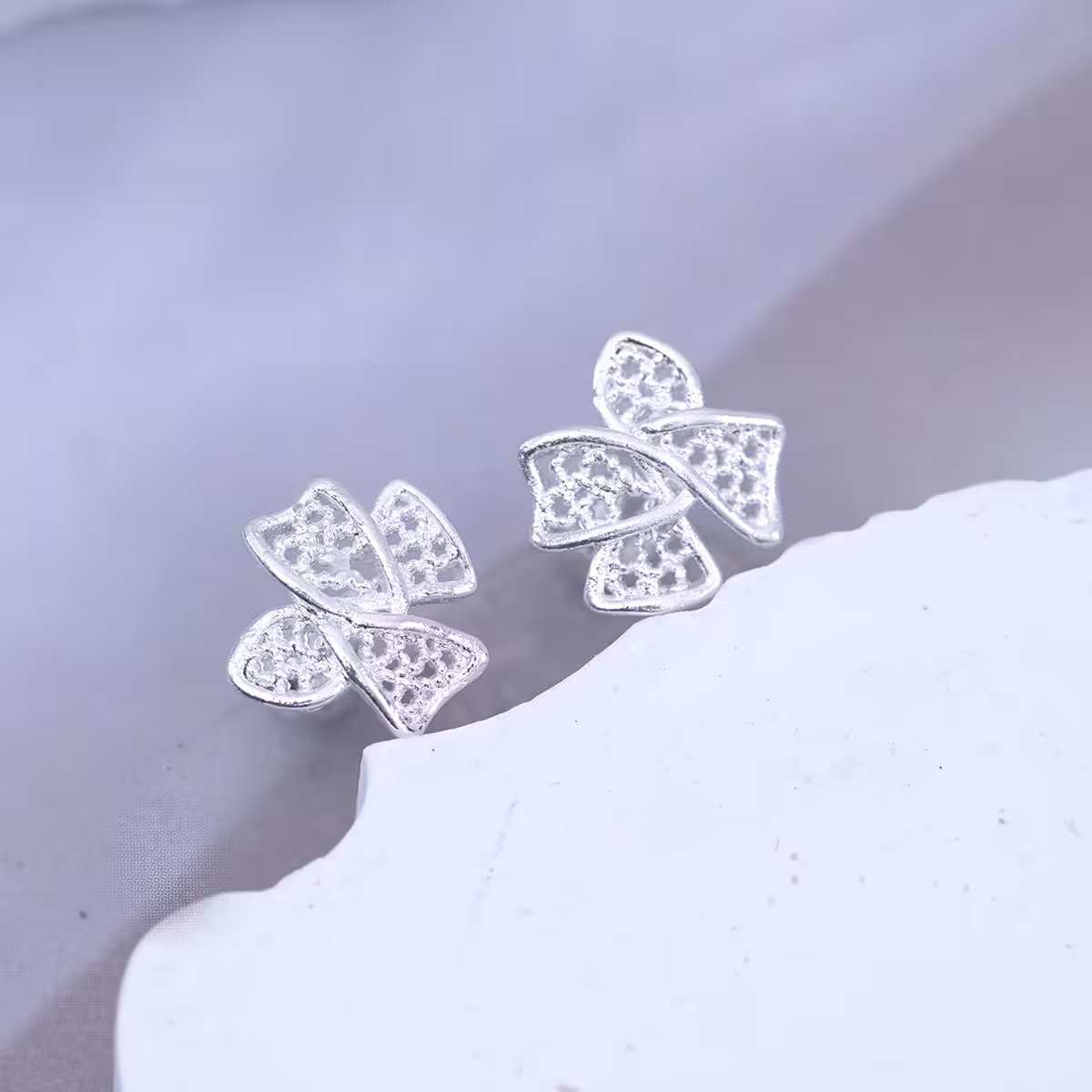 925耳針&times;十字緞帶&times;轉珠耳環-第1張