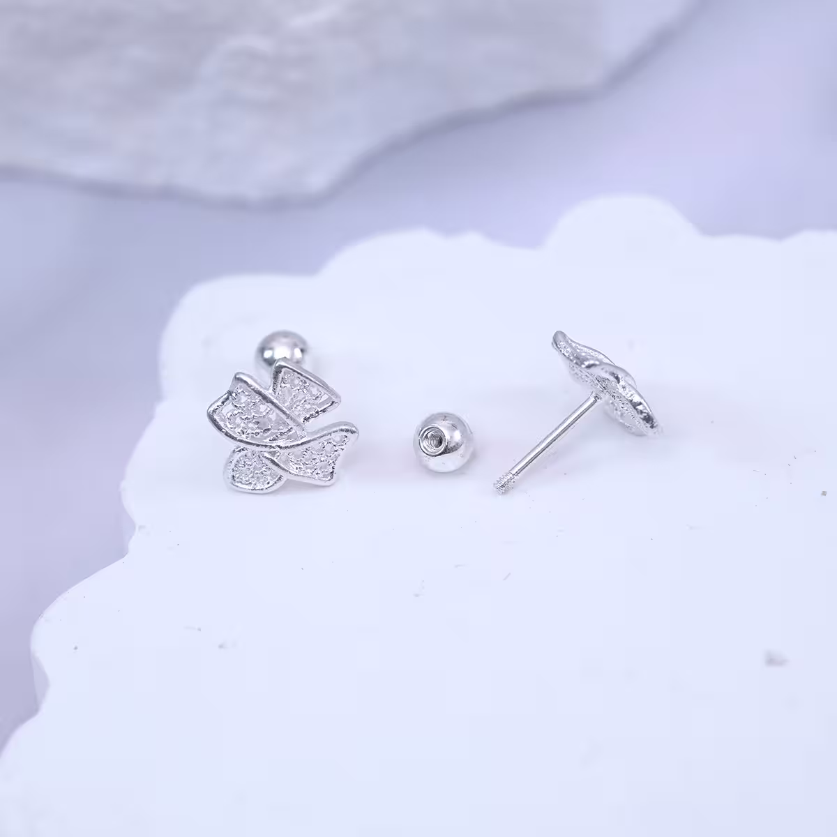 925耳針&times;十字緞帶&times;轉珠耳環-第3張