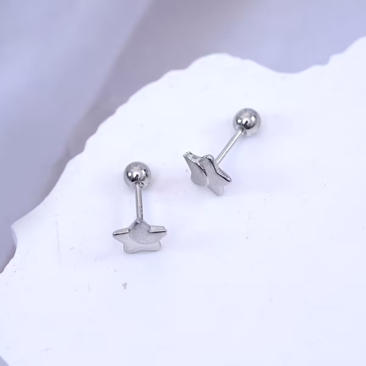 925耳針&times;星與月&times;轉珠耳環-第4張